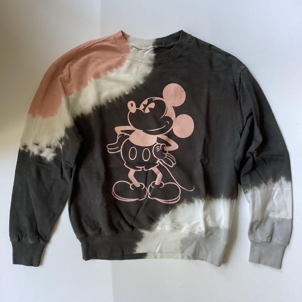 Disney Mickey Mouse Tie Dye Sweatshirt Crewneck